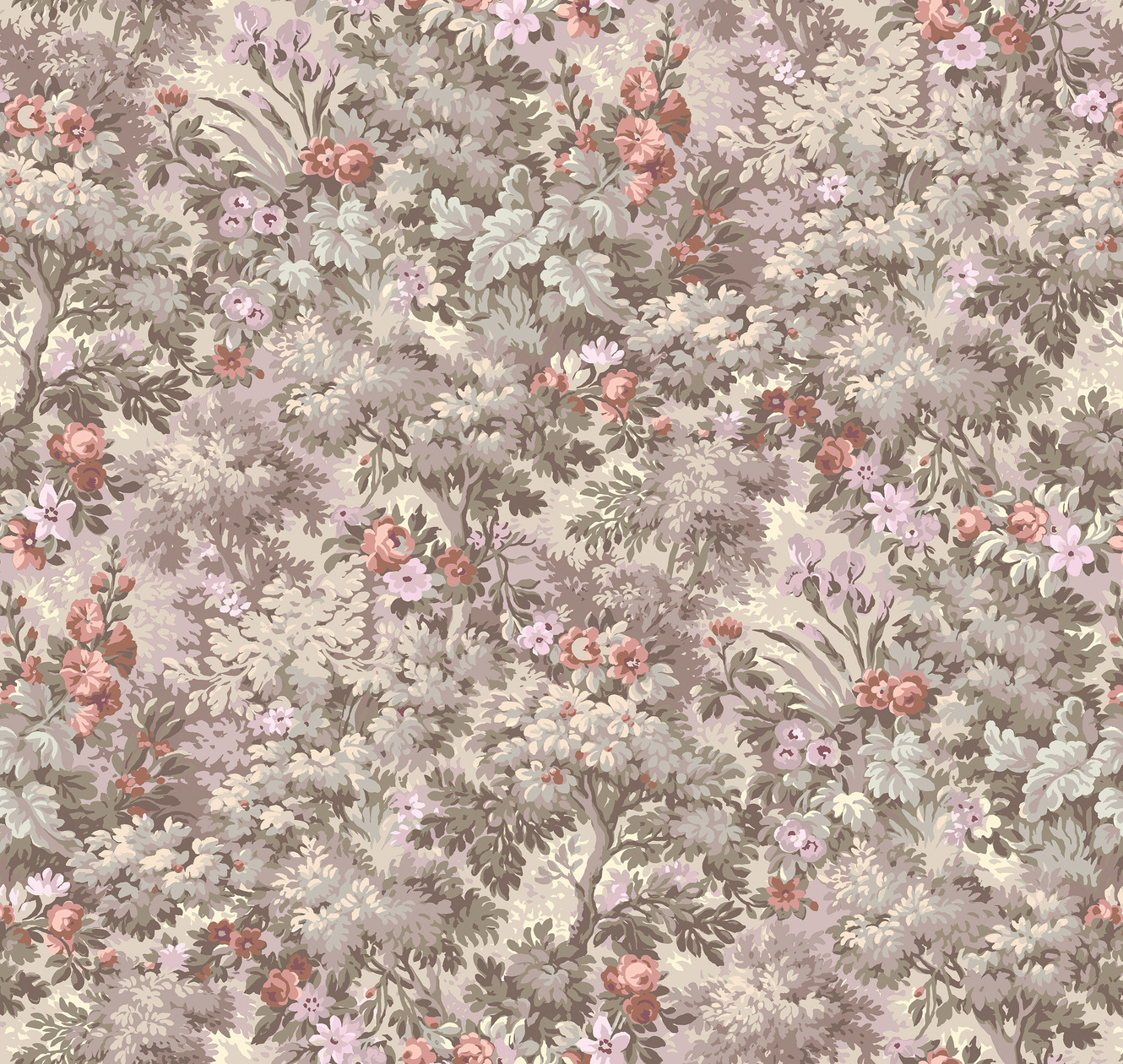 Панно Loymina Панорама Английский сад: панорамный паттерн PNR4 003 3×1 Панно Loymina Панорама Английский сад: панорамный паттерн PNR4 003 3×1